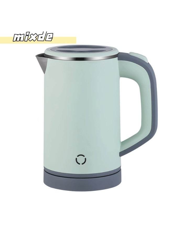 MIXDE Travel Kettle Electric Small, 600W Low Wattage Kettle, 0.8L Portable Mini Camping Kettles, Fast Boiling, Compact Stainless Steel Electric Kettles for Travel, Home, Office (Green) - Image 1
